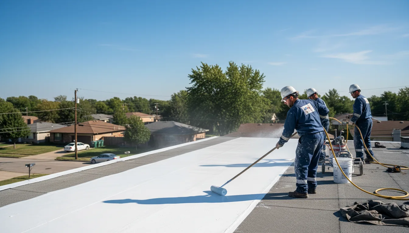 Commercial roof coating in Oglesby, IL near me